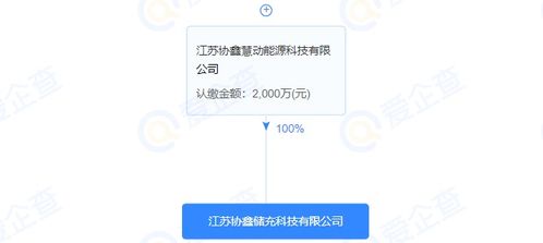 協(xié)鑫能科注資成立儲(chǔ)充科技公司，注冊(cè)資本2000萬(wàn)元，拓展綜合能源服務(wù)版圖